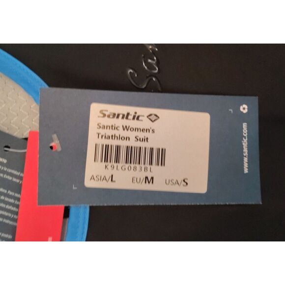 NWT Santic Triathlon One-Piece Sleeveless Padded Quick-Dry  Size Small Cycling - Picture 4 of 14